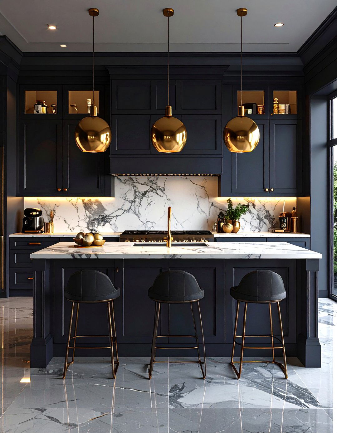 Dark and Moody Kitchen Cabinets - 30 design kitchen cabinets ideas