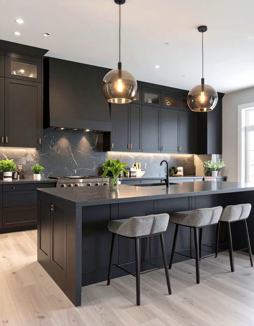 Dark and Moody Kitchen Renovation - 30 what are the top kitchen renovation trends ideas