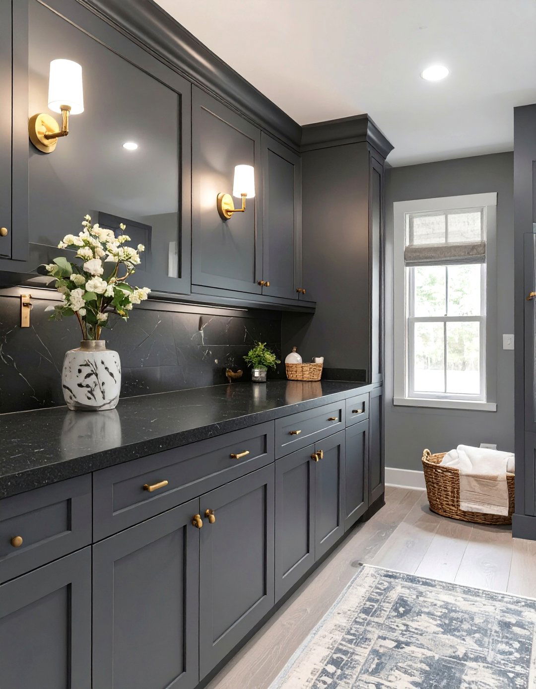 Dark and Moody Laundry Room - 30 ai laundry room design ideas