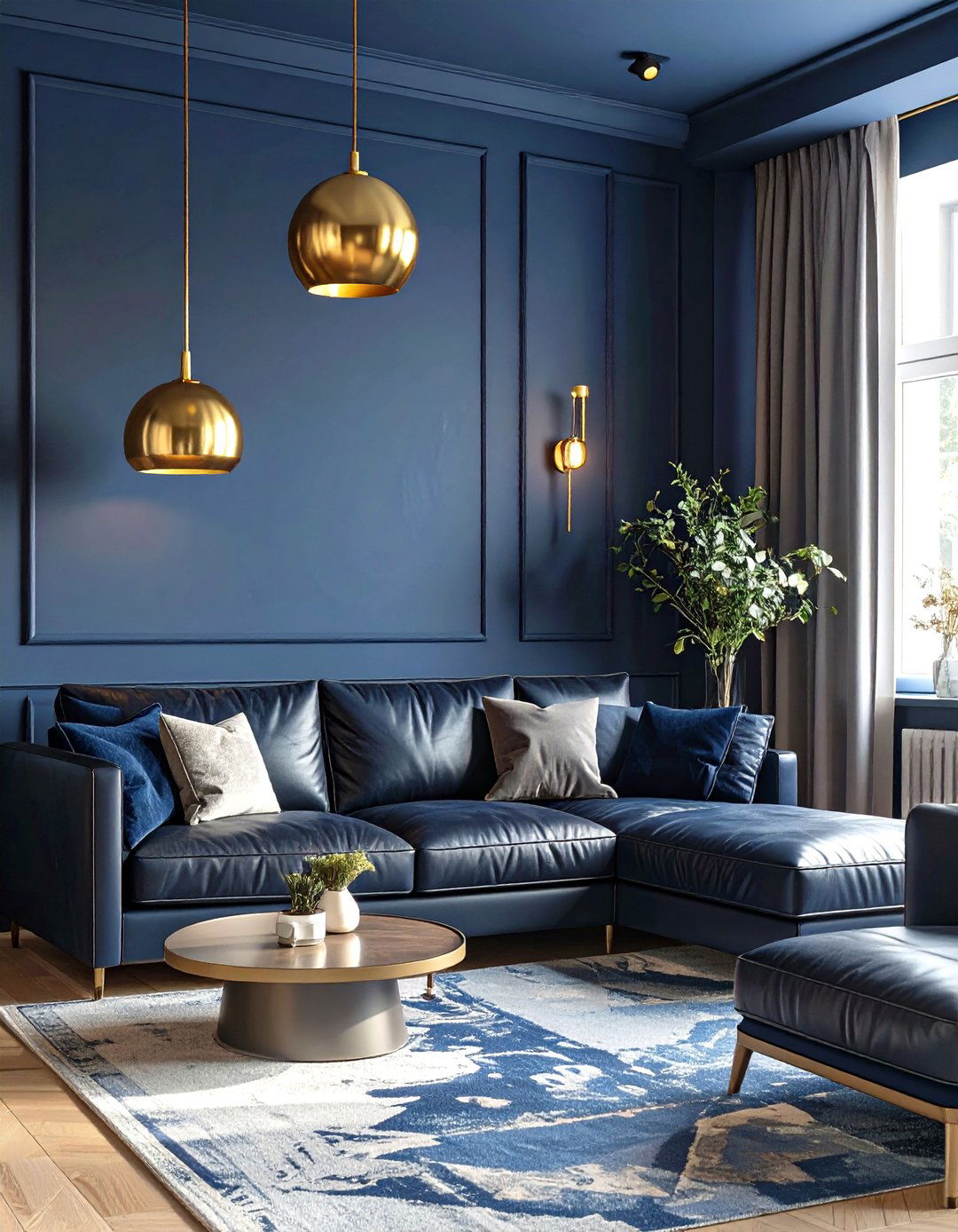 Dark and Moody Living Room - 30 contemporary living room ideas