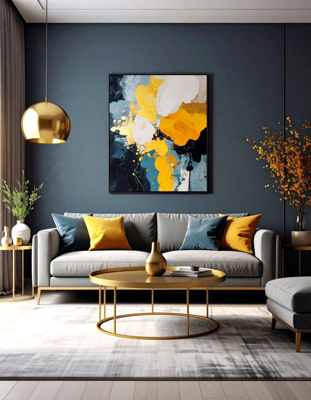 Dark and Moody Living Room Wall - 30 living room wall ideas