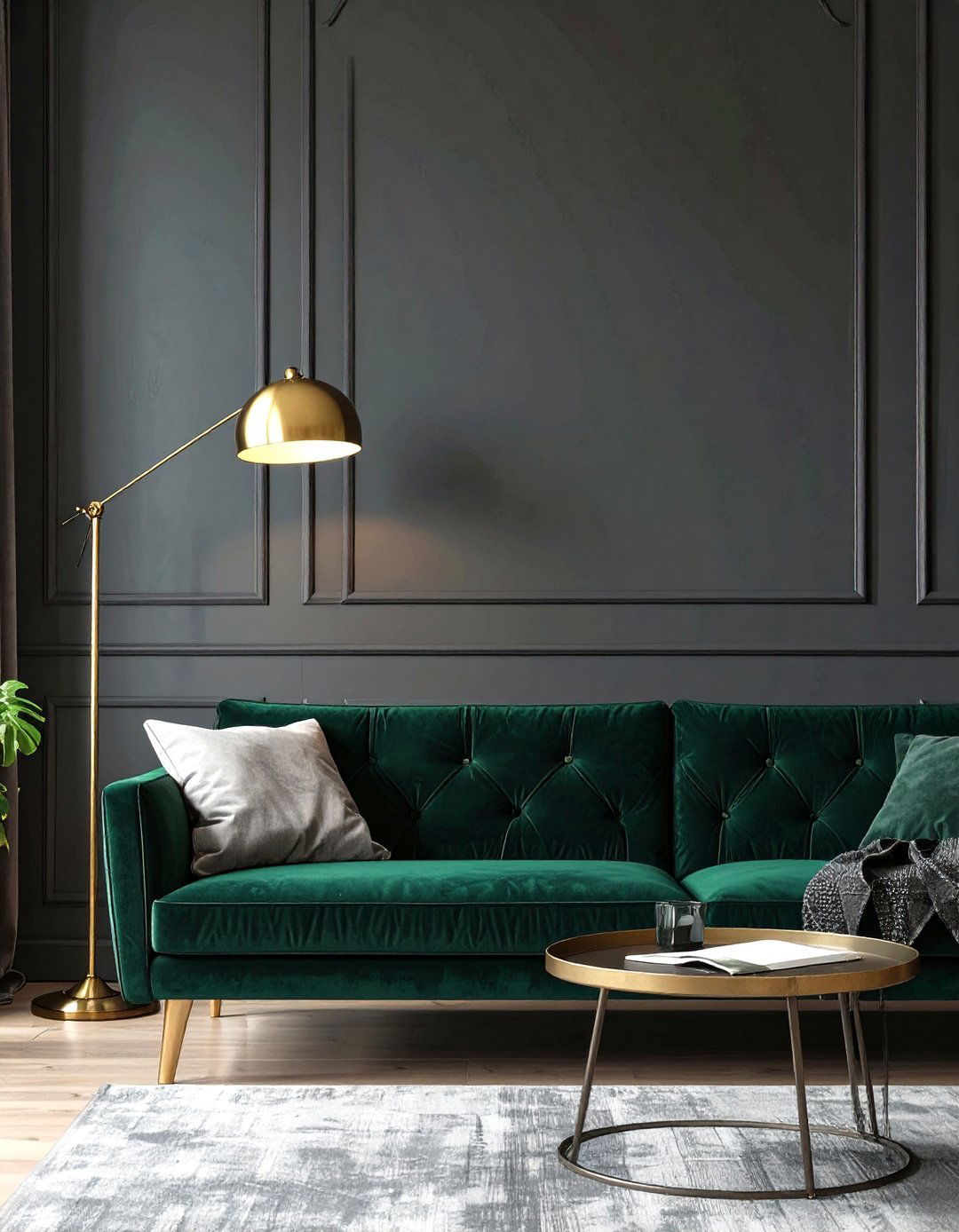Dark and Moody Minimalist Lounge - 30 minimalist home design ideas