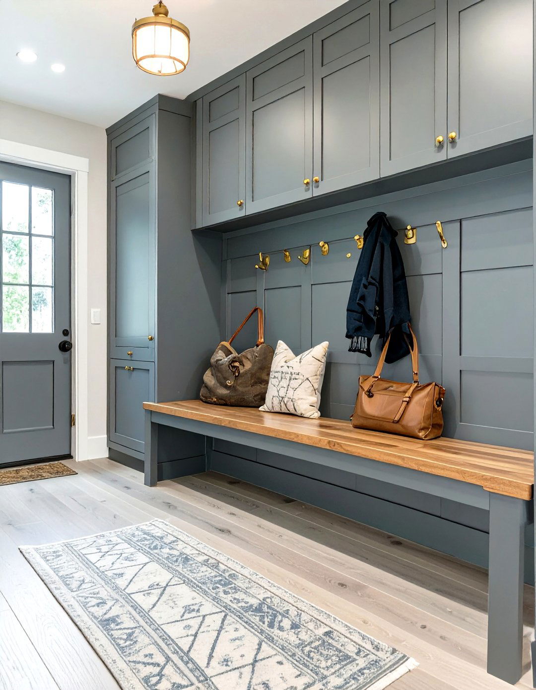 Dark and Moody Mudroom - 30 mudroom inspiration
