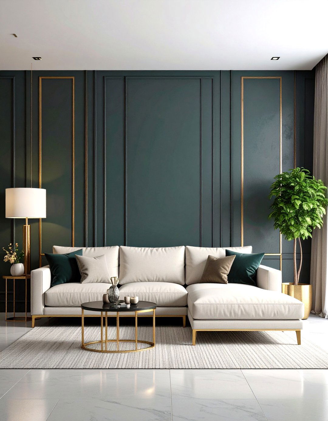 Dark and Moody Paint Wall - 30 living room accent wall decor ideas
