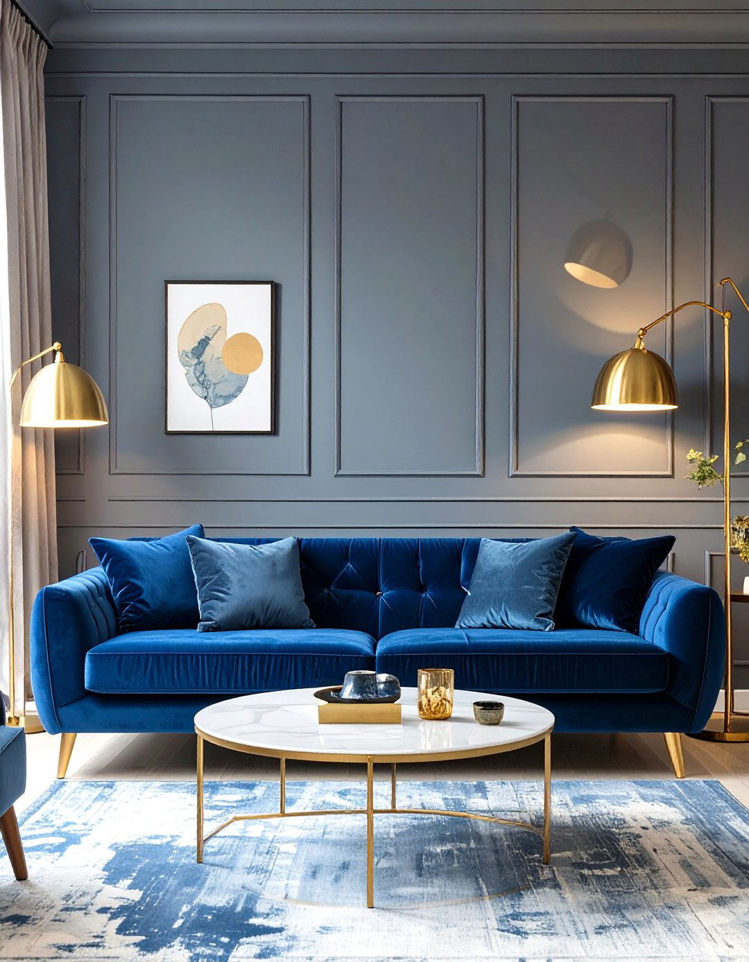 Dark and Moody Sala with Jewel Tones - 30 sala interior design living room ideas
