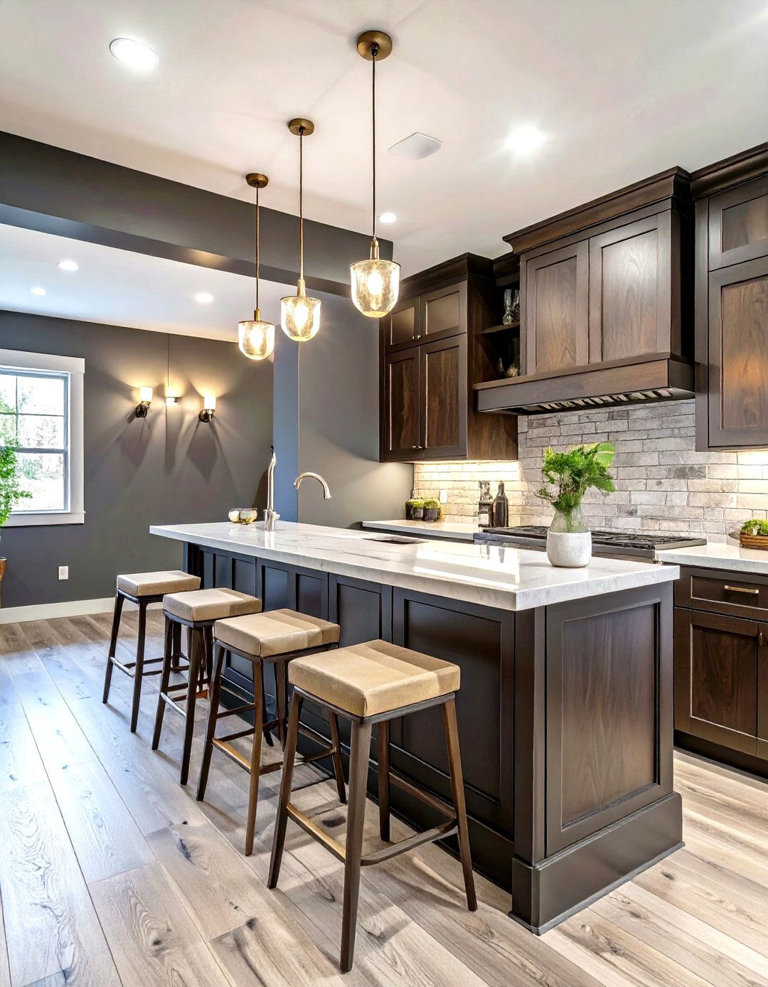 Dark and Moody Wet Bar - 30 wet bar basement bar ideas