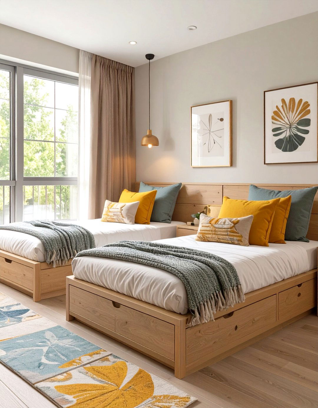 Daybeds with Storage for Versatility - 30 shared bedroom ideas for small rooms