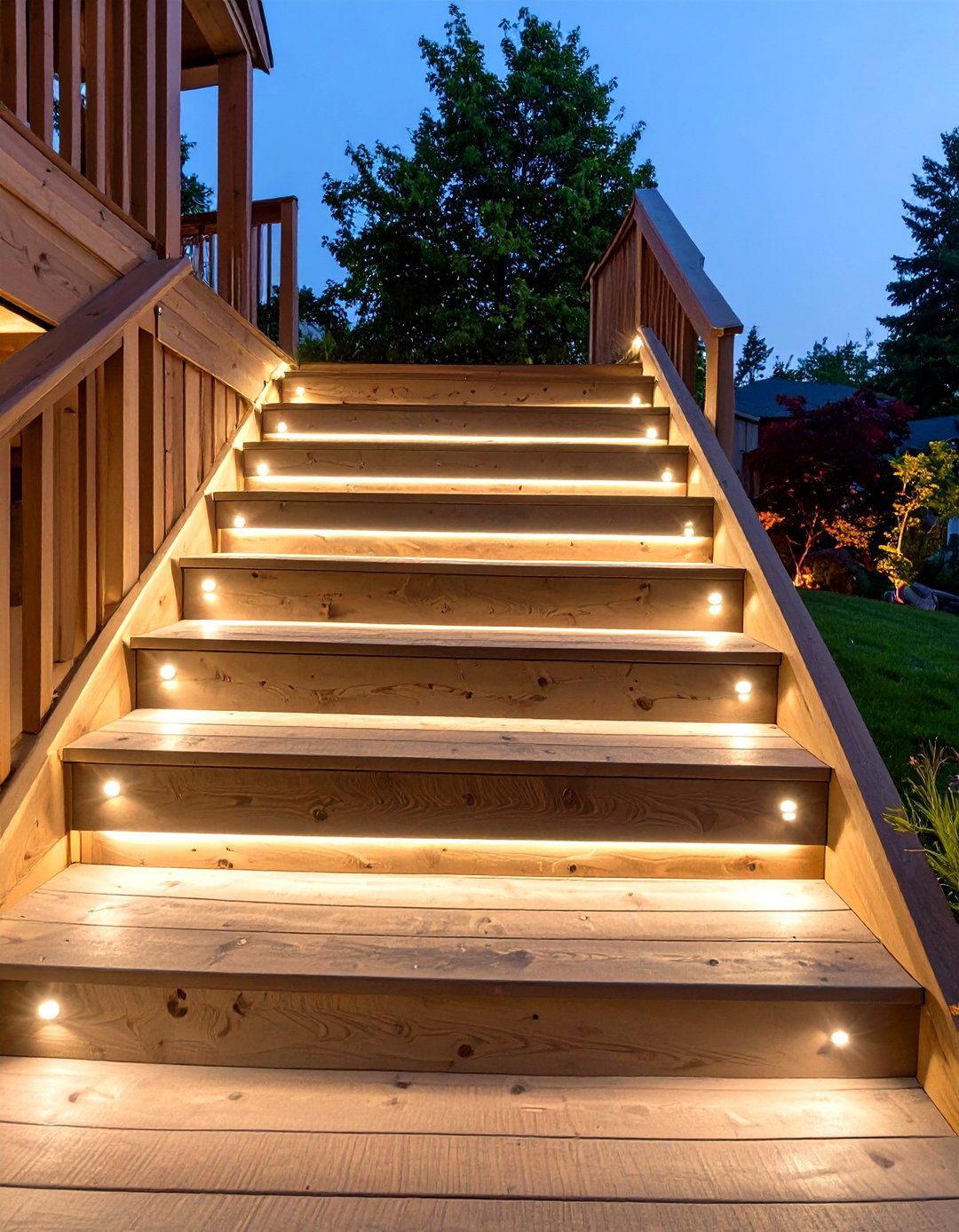 30 Deck Stair Ideas for Stylish Backyard Transitions - We Love Home Blog