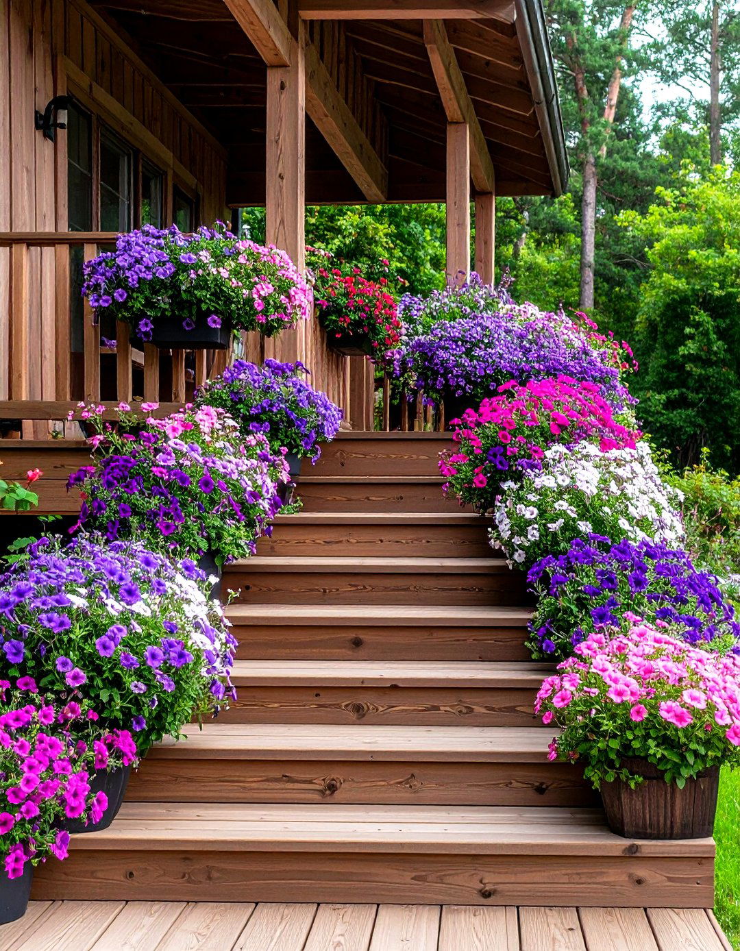 Deck Steps with Built In Planters - 30 deck steps ideas