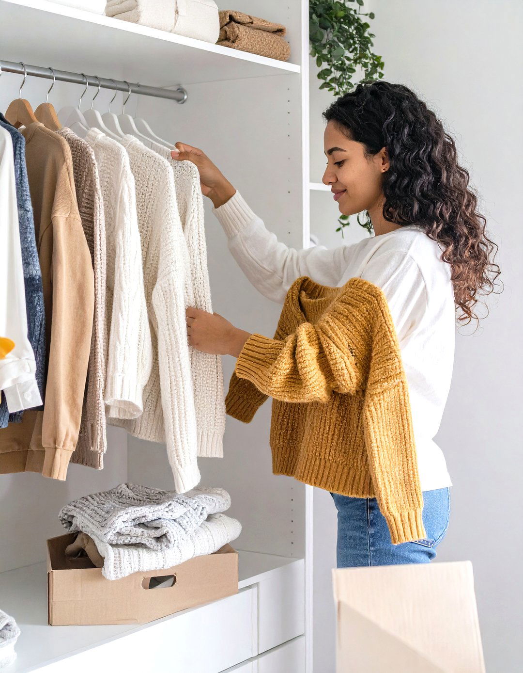Declutter with the One In One Out Rule - 30 small closet storage ideas