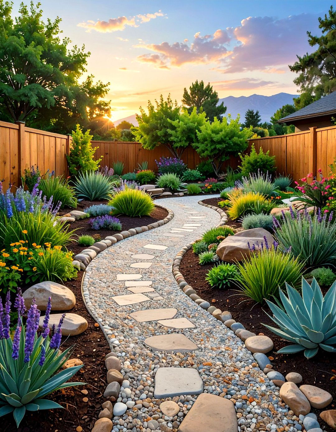 Decomposed Granite Pathways - 30 small backyard ideas no grass