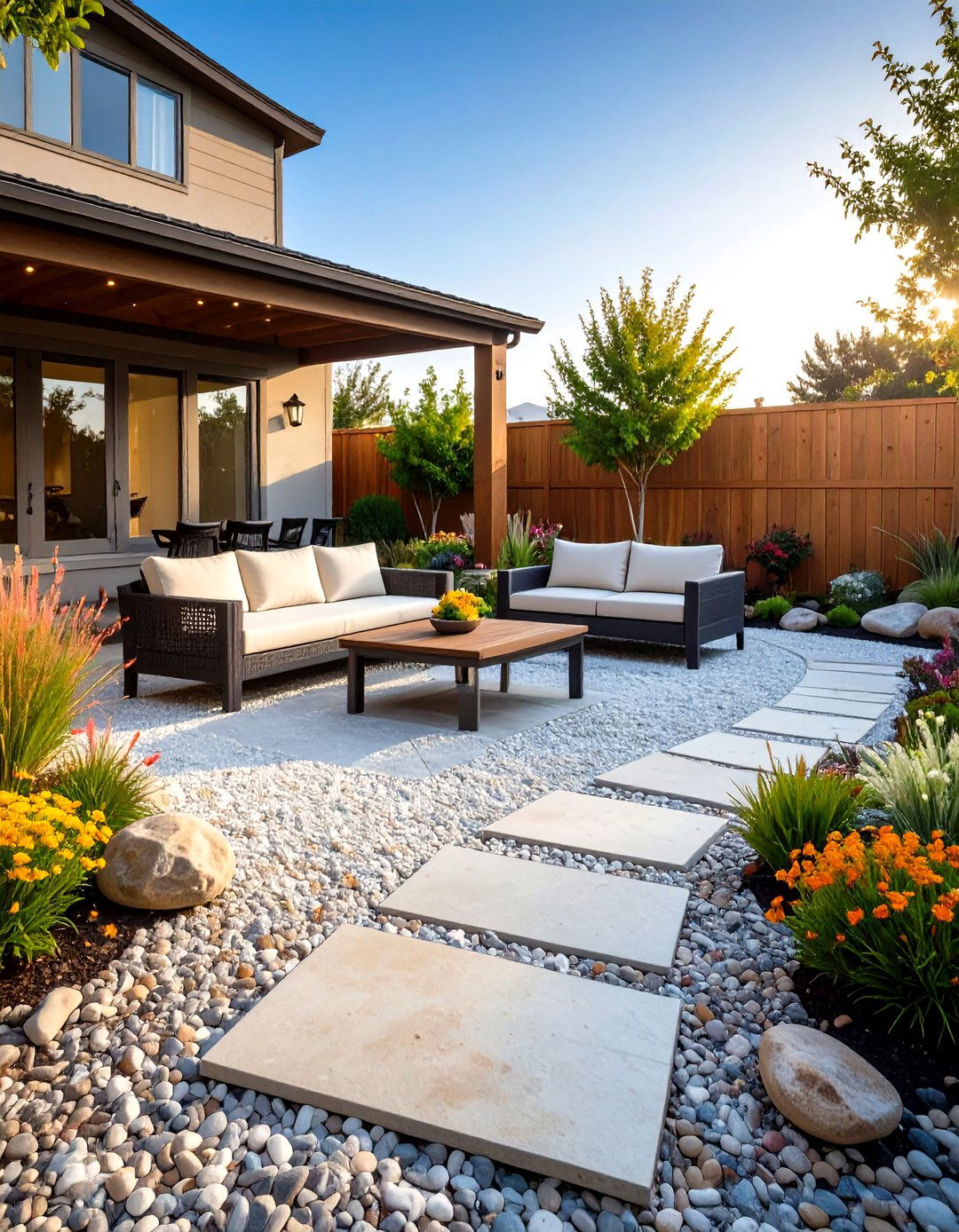 Decomposed Granite Patio Yard - 30 front yard landscaping ideas with rocks no grass