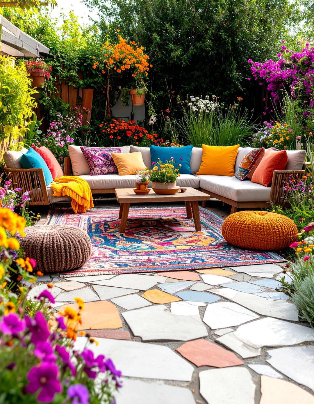 Deconstructed Concrete Paver Style - 30 diy cheap patio paver ideas