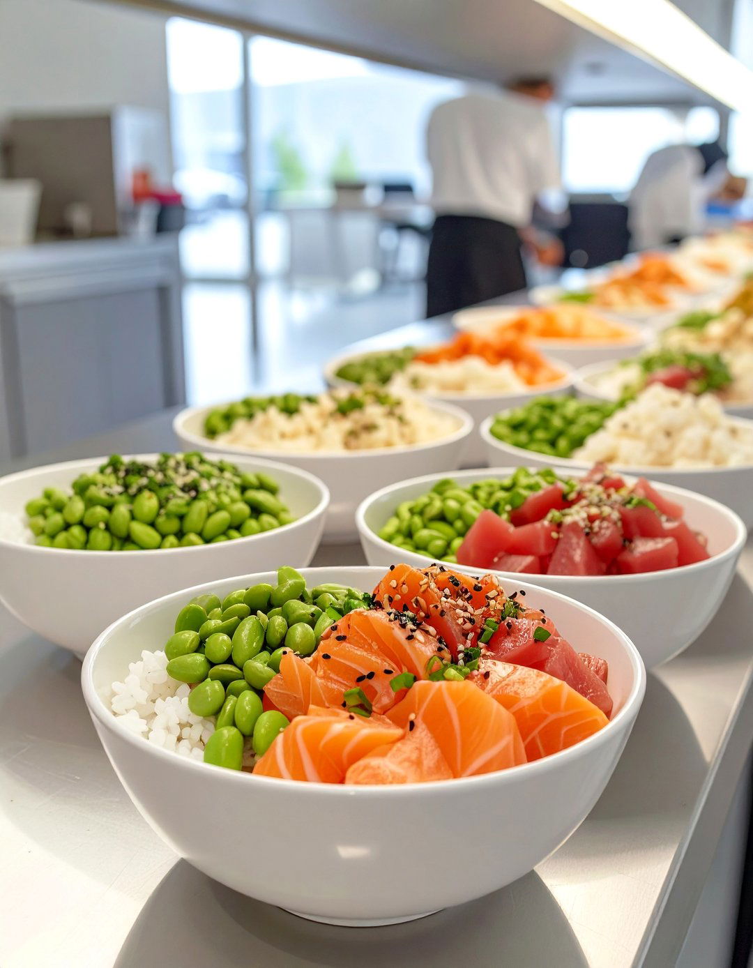 Deconstructed Sushi Bowls - 30 office lunch ideas for a group