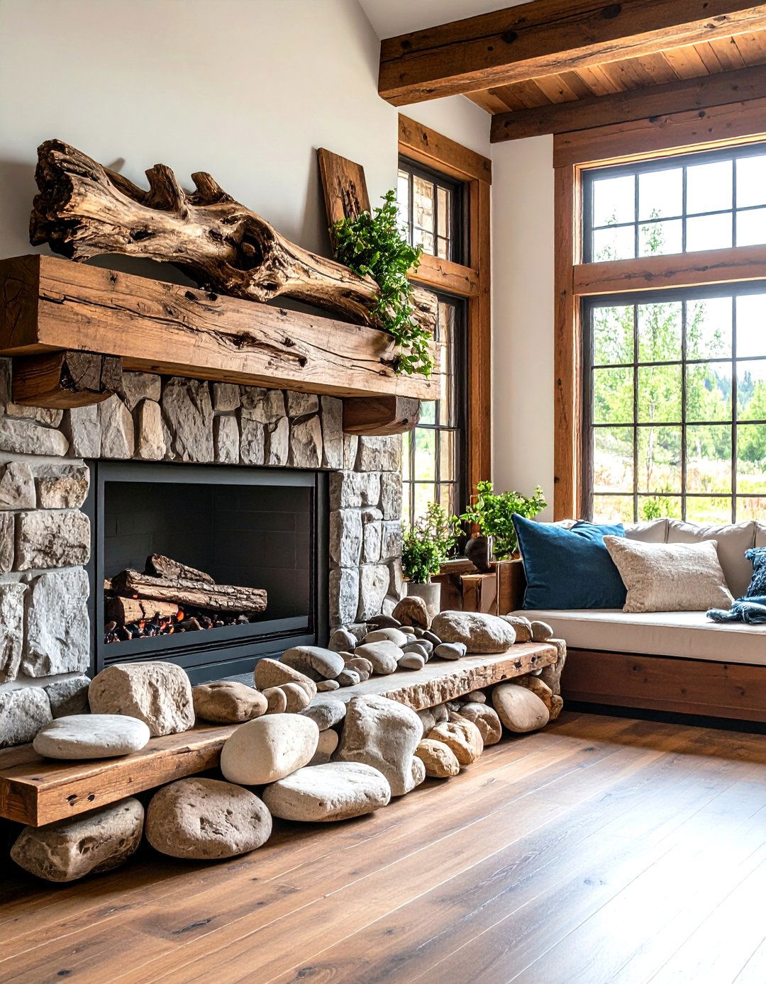 Decor with Organic Shapes and Forms - 30 rustic interior design ideas