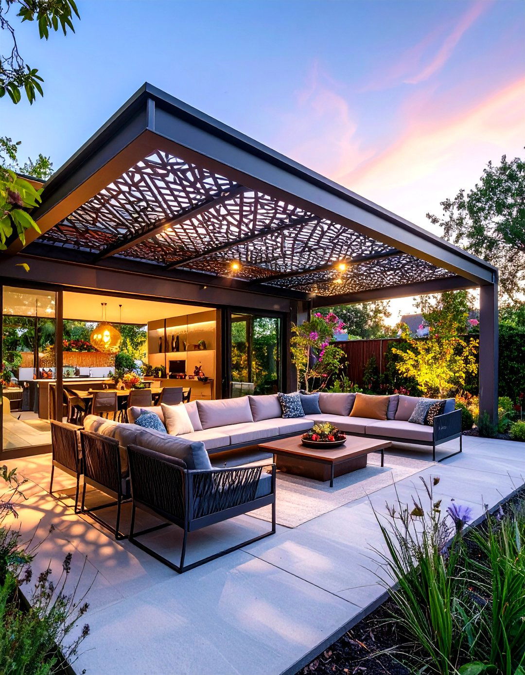 Decorative Laser Cut Metal Panels - 30 patio shades ideas