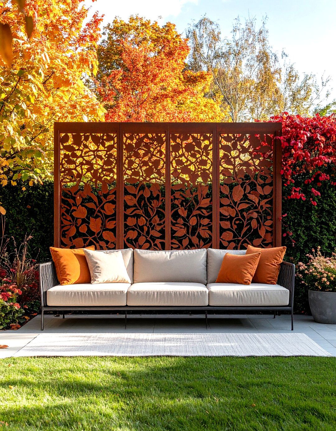 Decorative Laser Cut Metal Screens - 30 patio privacy ideas