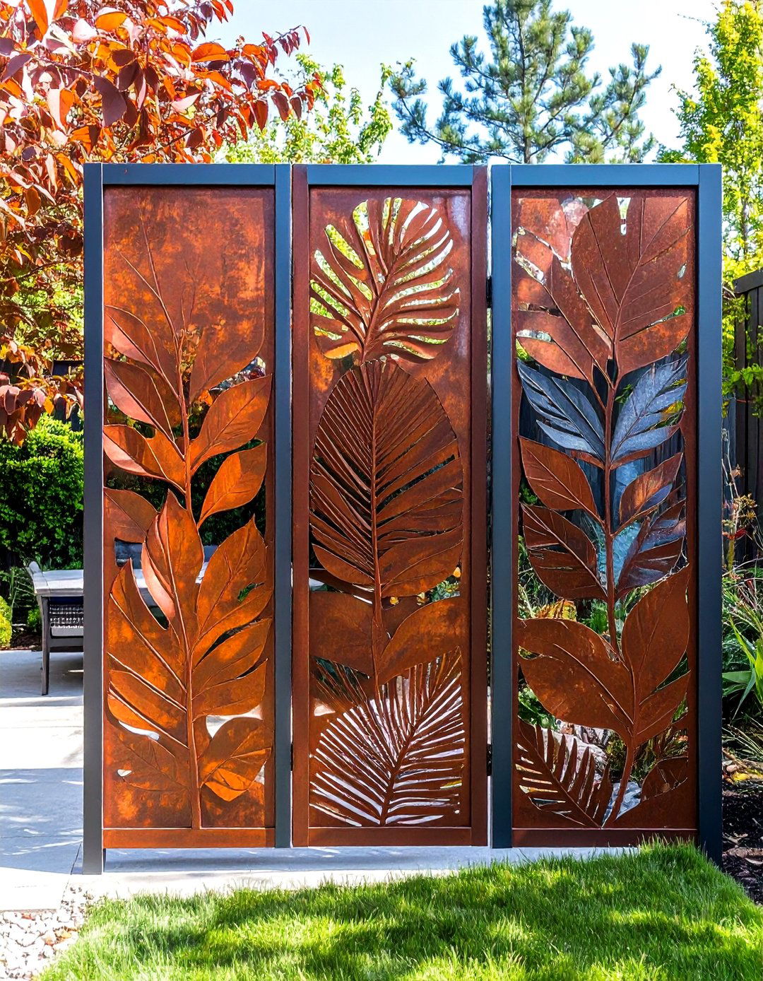 Decorative Laser Cut Screen Panels - 30 privacy ideas for backyard