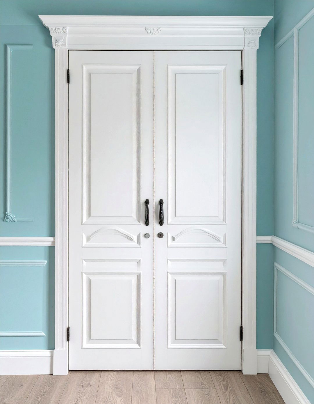 Decorative Molding Overlays - 30 diy closet door ideas