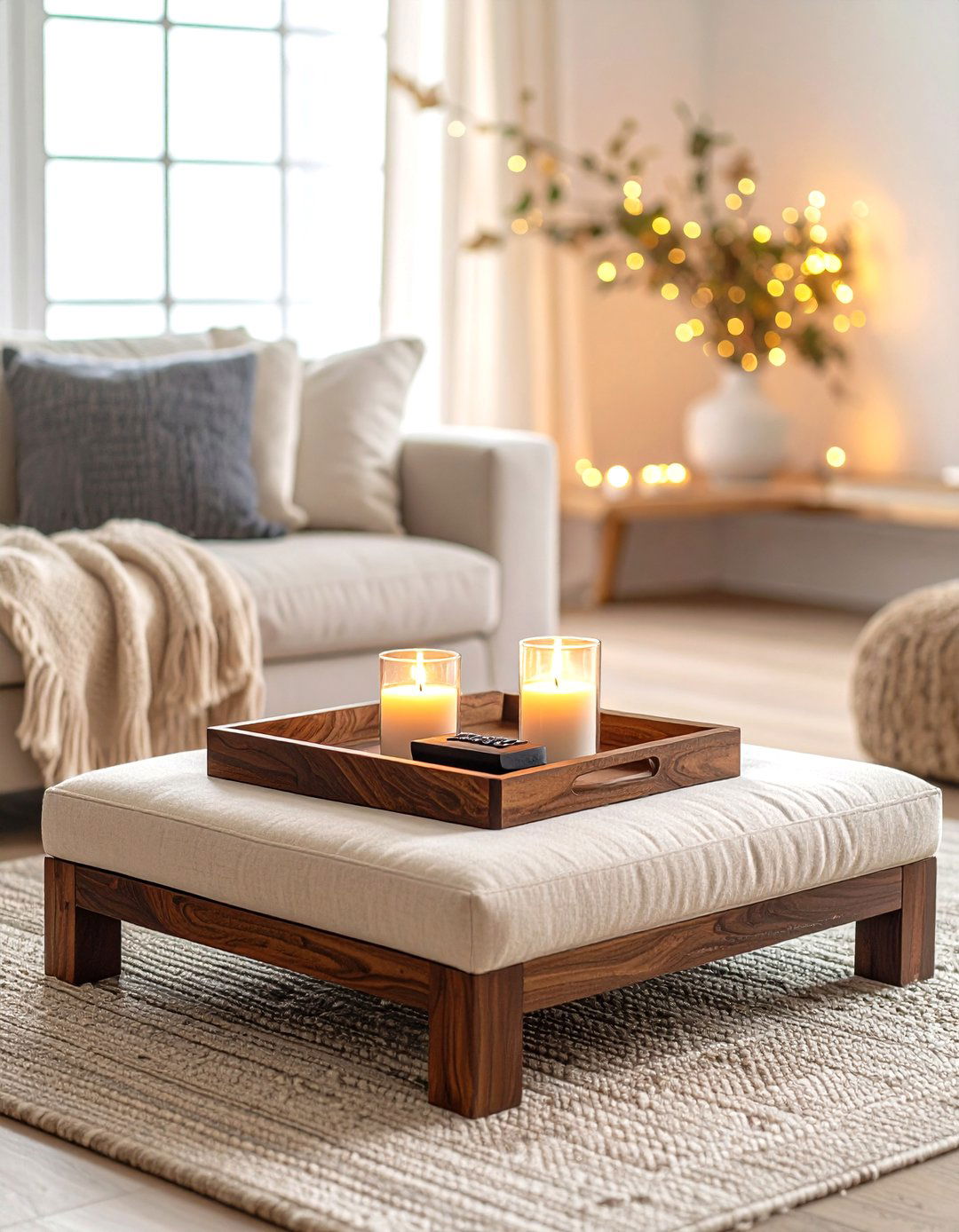 Decorative Wood Trays - 30 pottery barn living room ideas