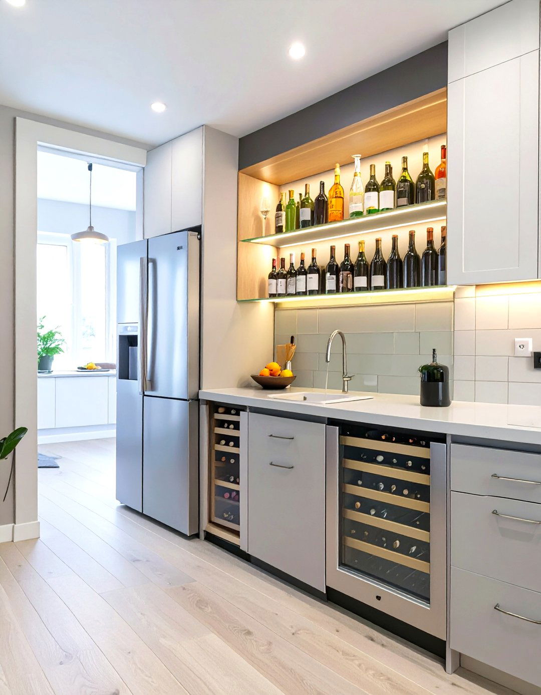 Dedicated Beverage Station Kitchen Renovation - 30 what are the top kitchen renovation trends ideas