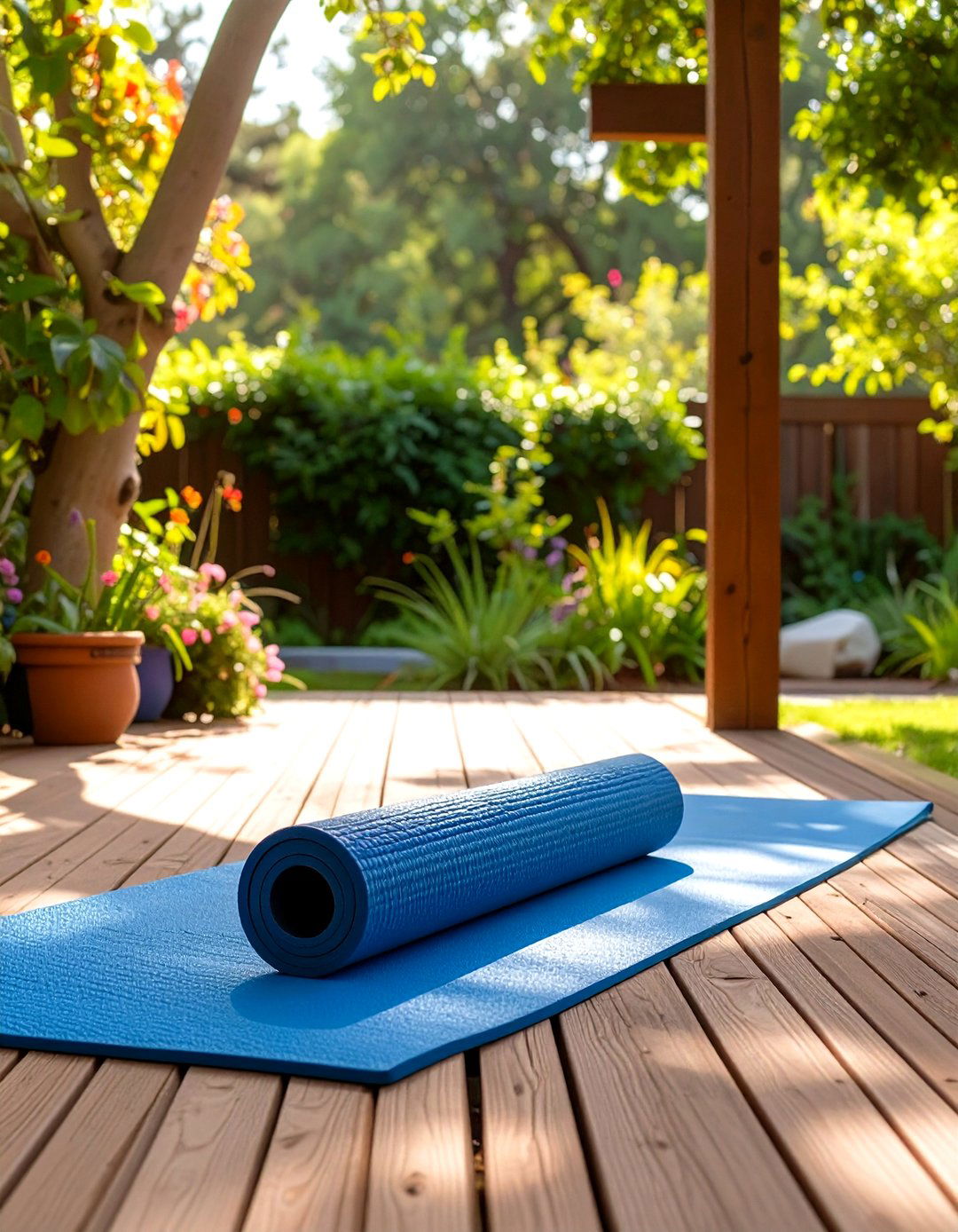 Dedicated Stretching and Mobility Zone - 30 outdoor gym ideas