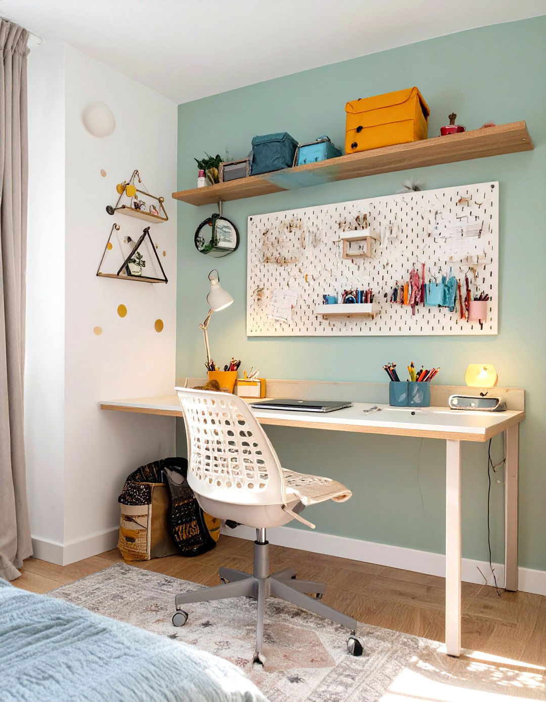 Dedicated Study Nook with Smart Organization - 30 teenage girl room ideas