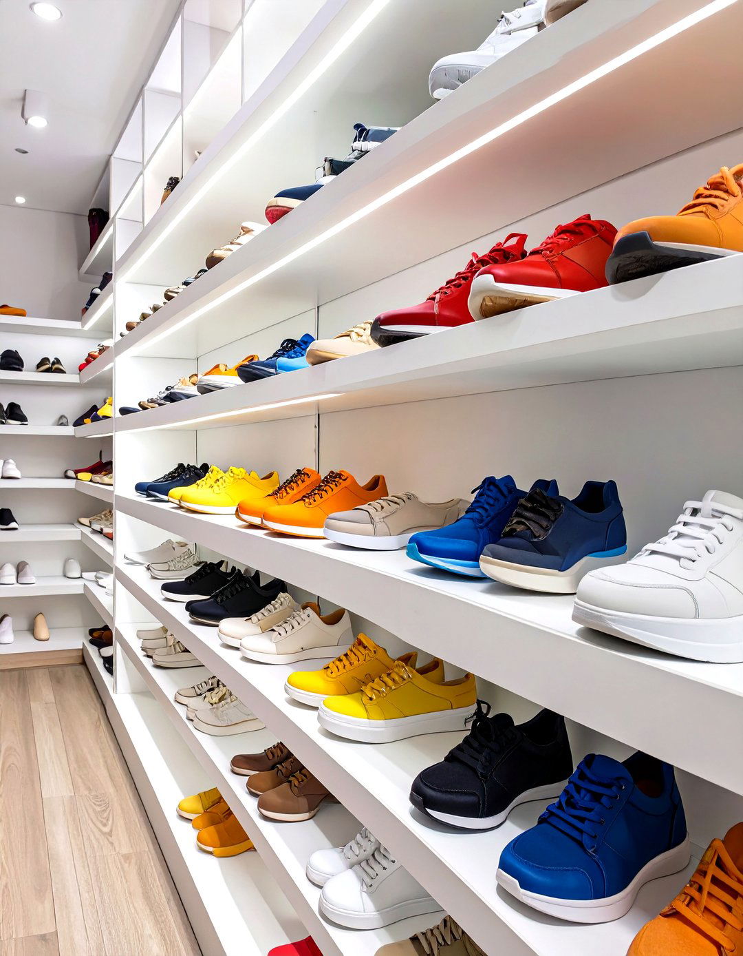 Dedicated Walk In Closet Shoe Display - 30 walk in closet design ideas