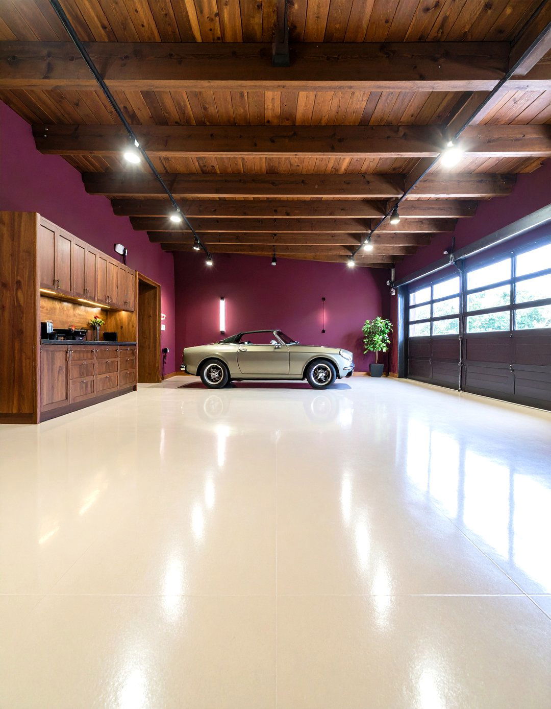 Deep Burgundy for a Rich Look - 30 garage paint color ideas
