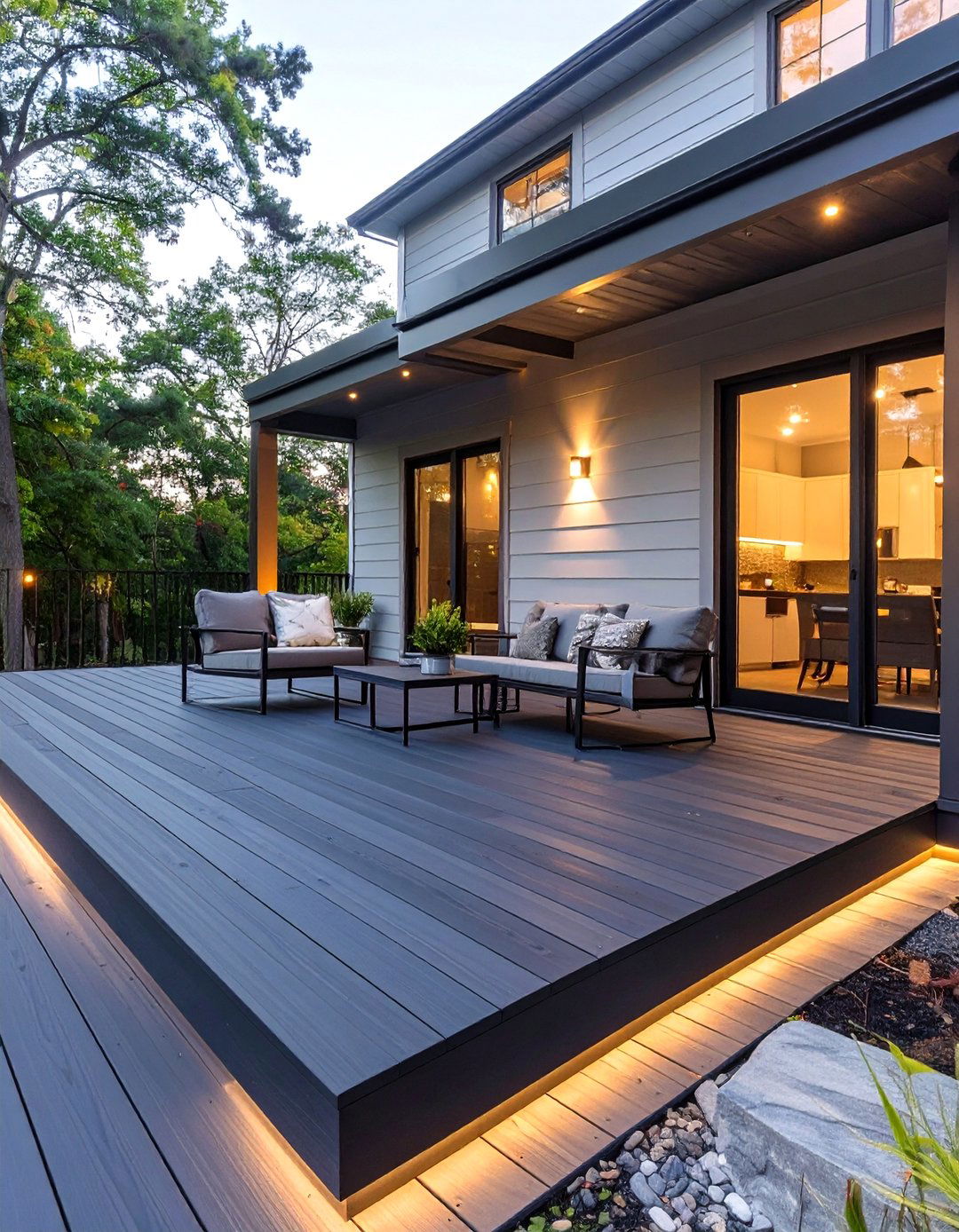 Deep Charcoal Deck Stain - 30 deck color ideas