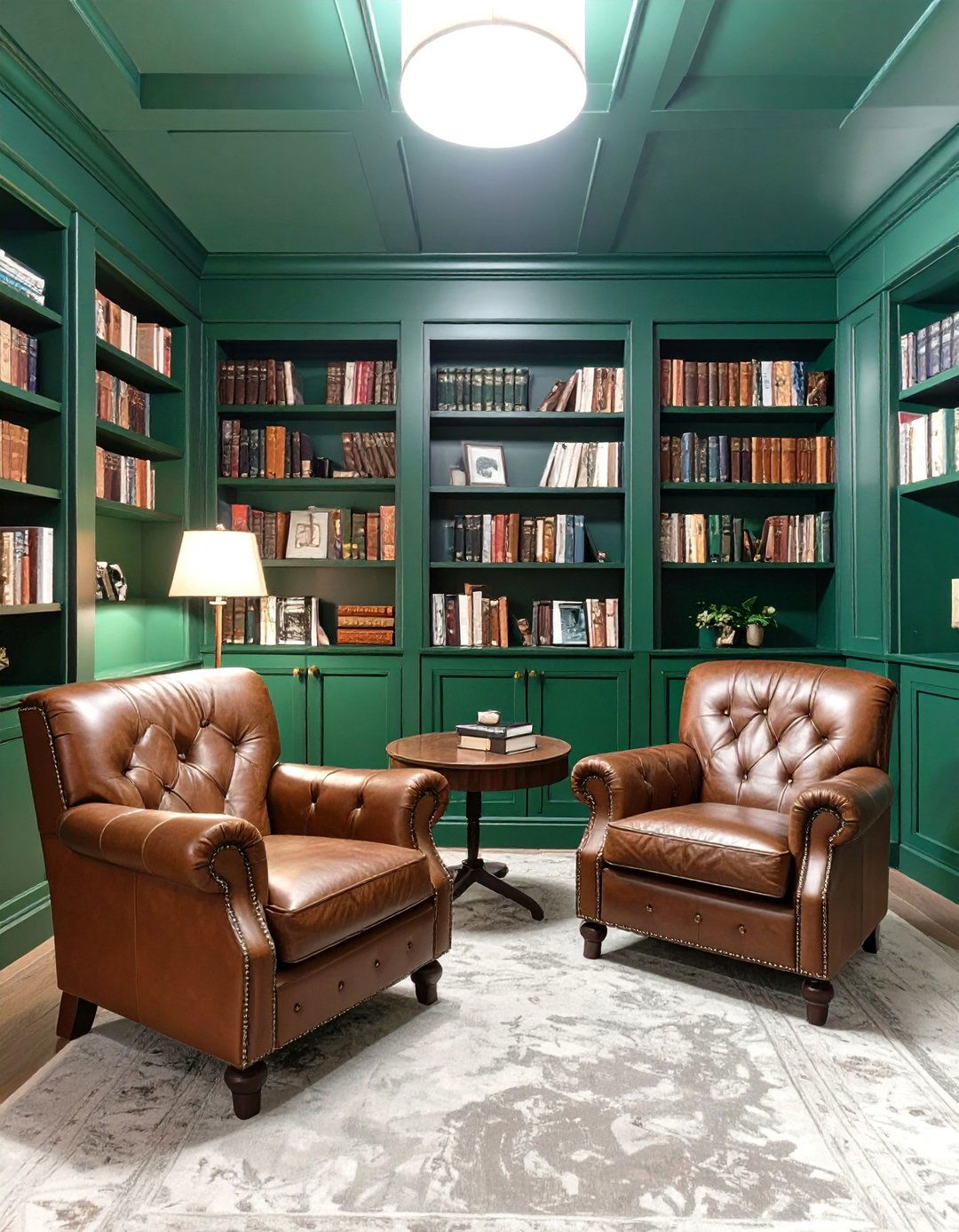 Deep Green Basement Paint - 30 basement paint ideas