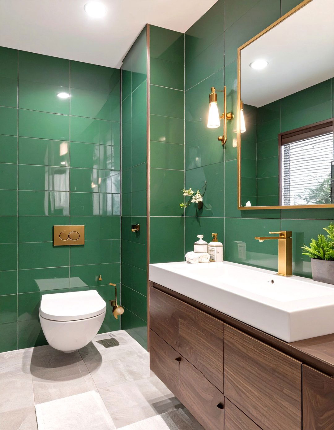 Deep Jewel Toned Tiles - 30 bathroom tile paint ideas