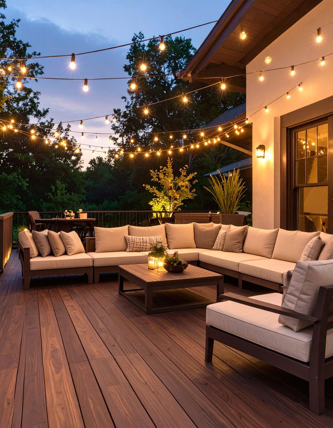 Deep Walnut Deck Stain - 30 deck stain ideas