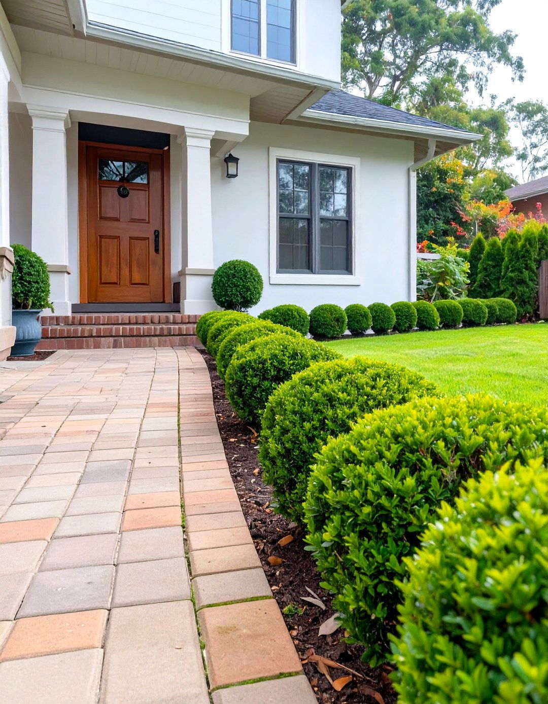 Define Spaces with Small Shrubs - 30 simple landscaping ideas