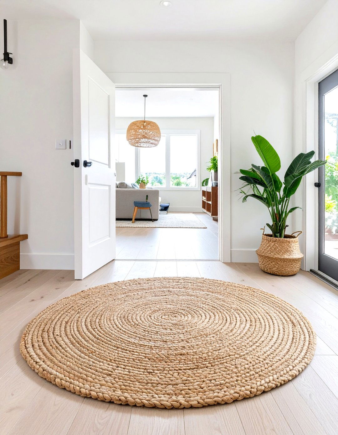Defining an Entryway in an Open Concept Space - 30 how to use rugs in interior design ideas