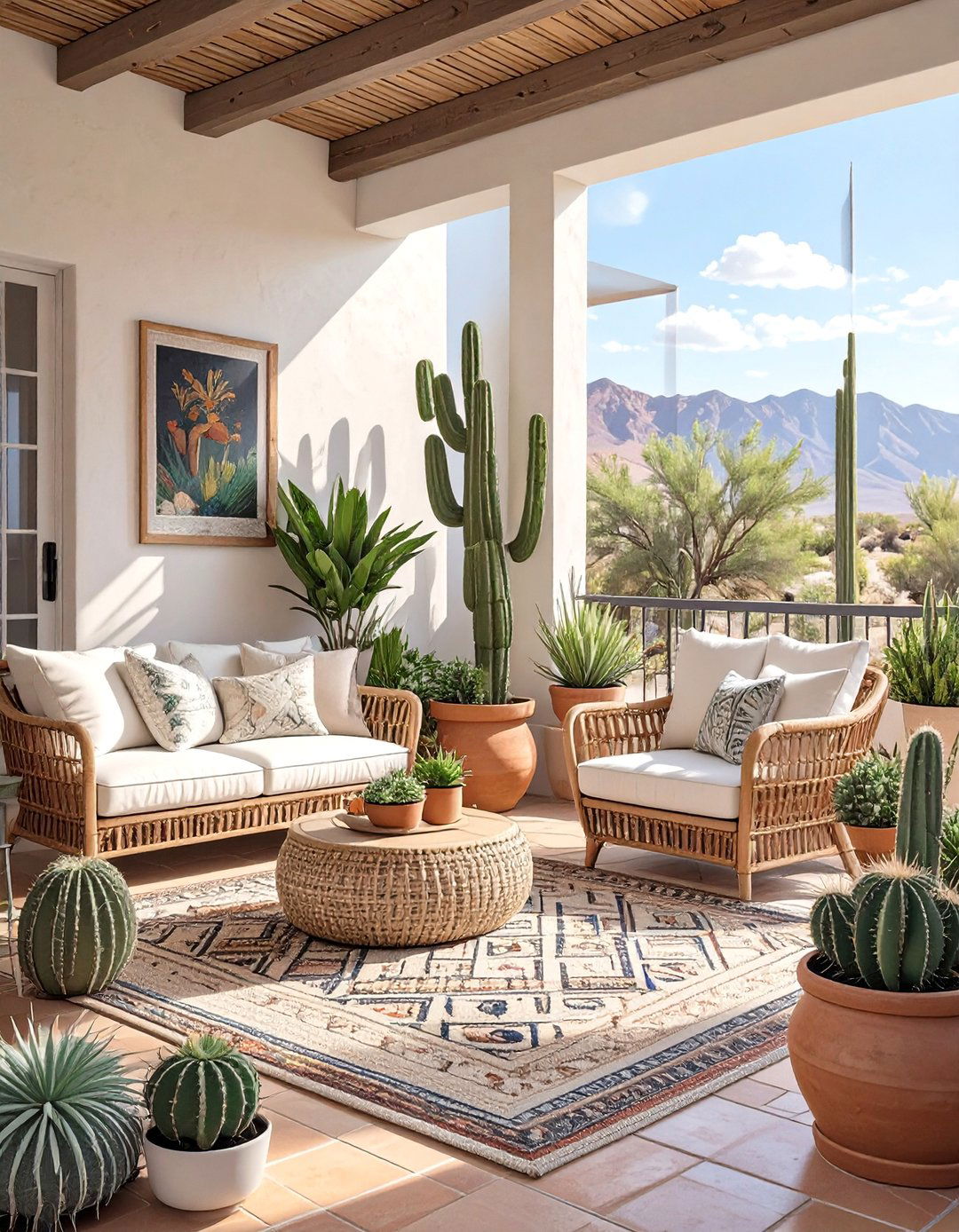 Desert Modern Back Porch - 30 back porch decorating ideas