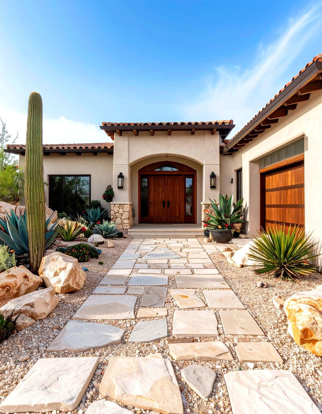 Desert Modern Driveway Entrance - 30 driveway entrance landscaping ideas