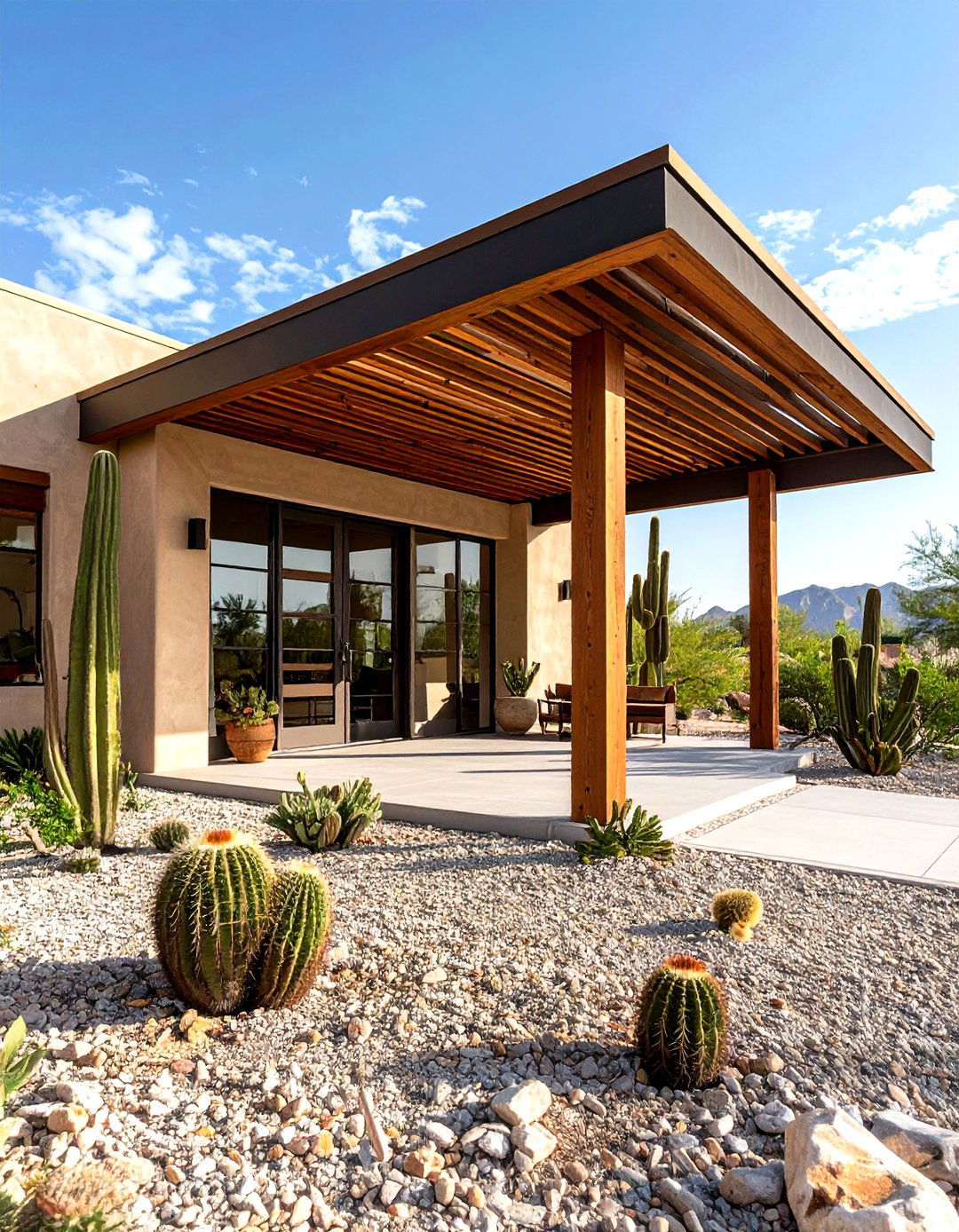 Desert Modern Front Porch - 30 front door porch ideas