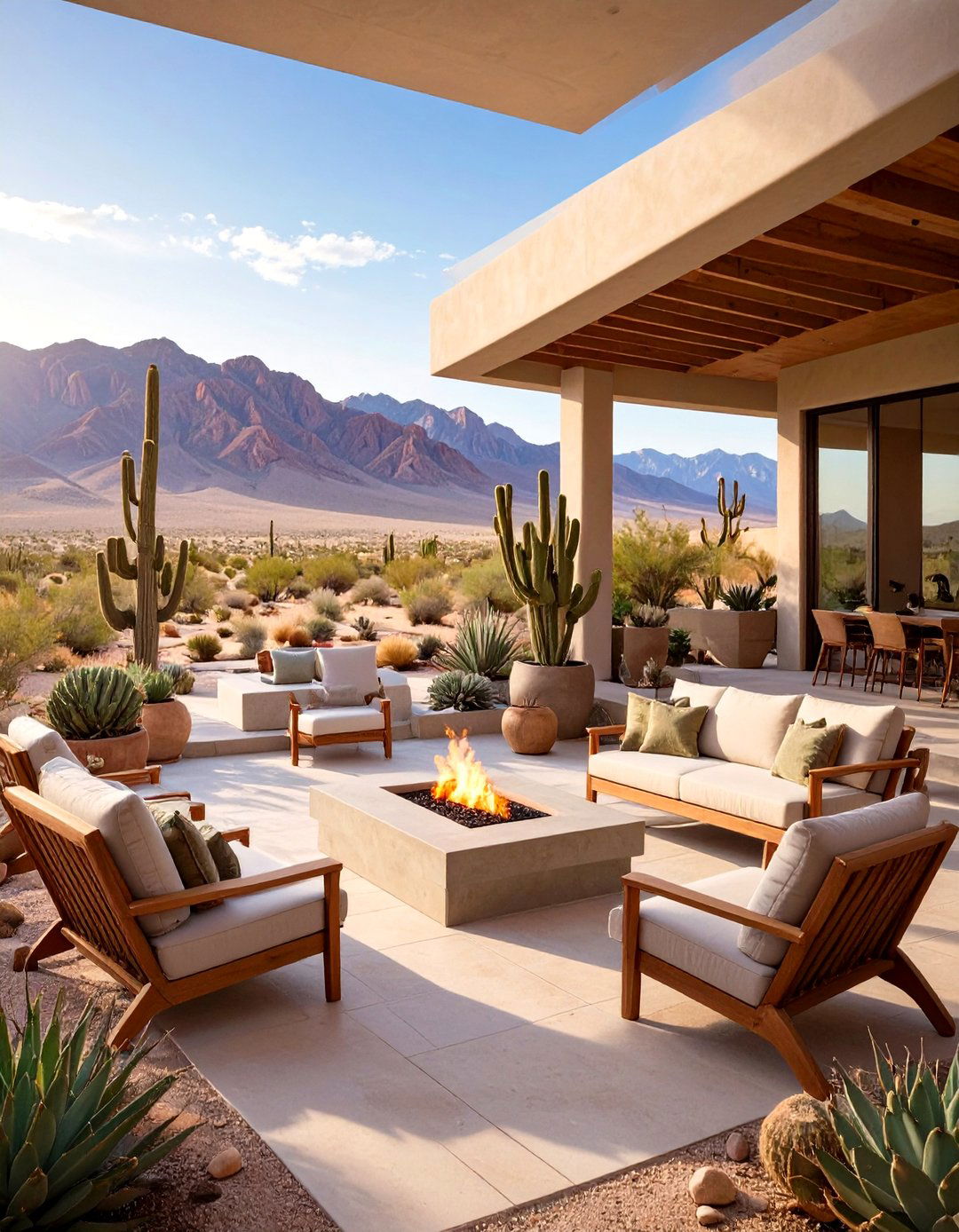 Desert Modern Minimalist Patio - 30 minimalist style interior design ideas
