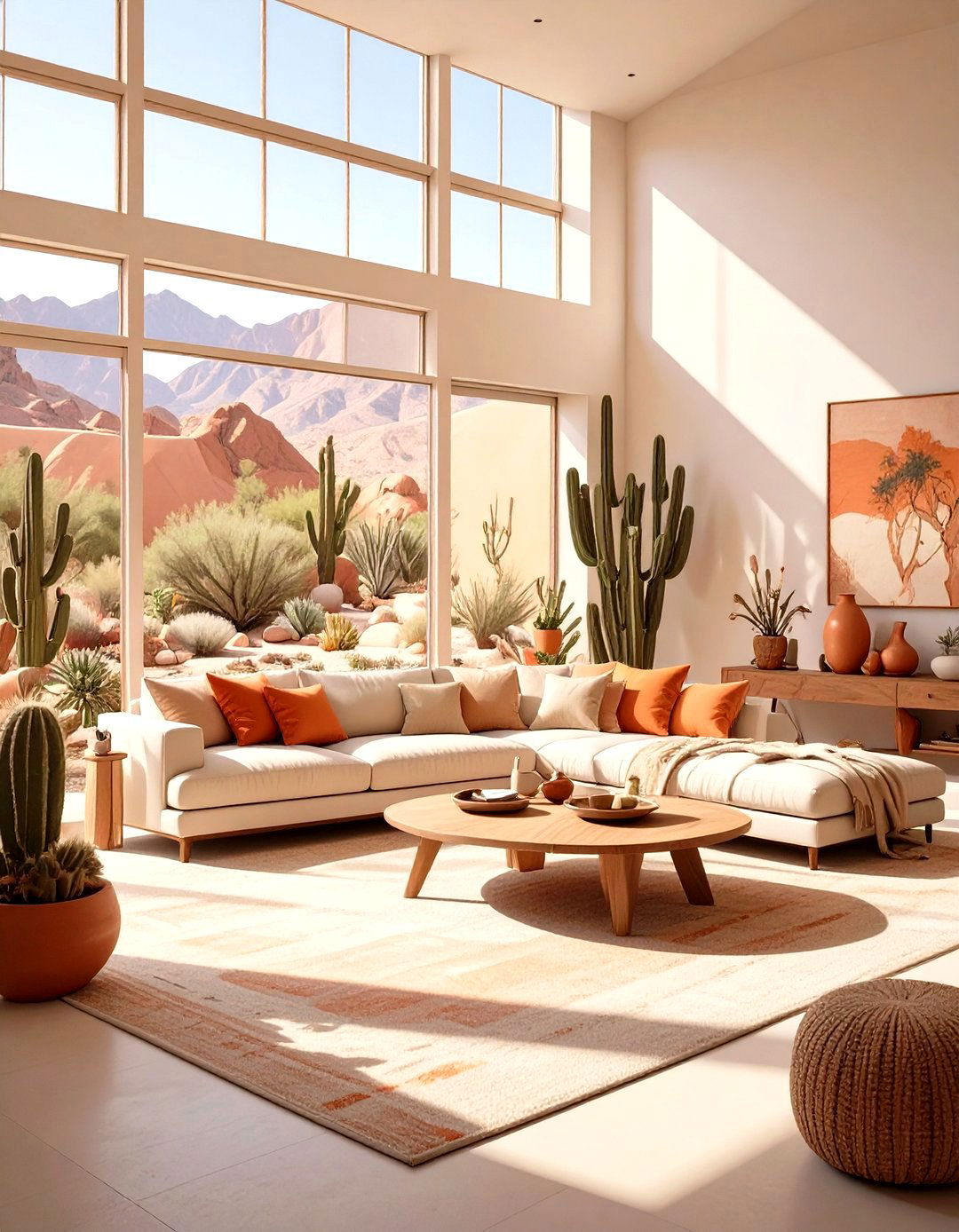 Desert Modern Oasis Living Room - 30 sims 4 living room ideas