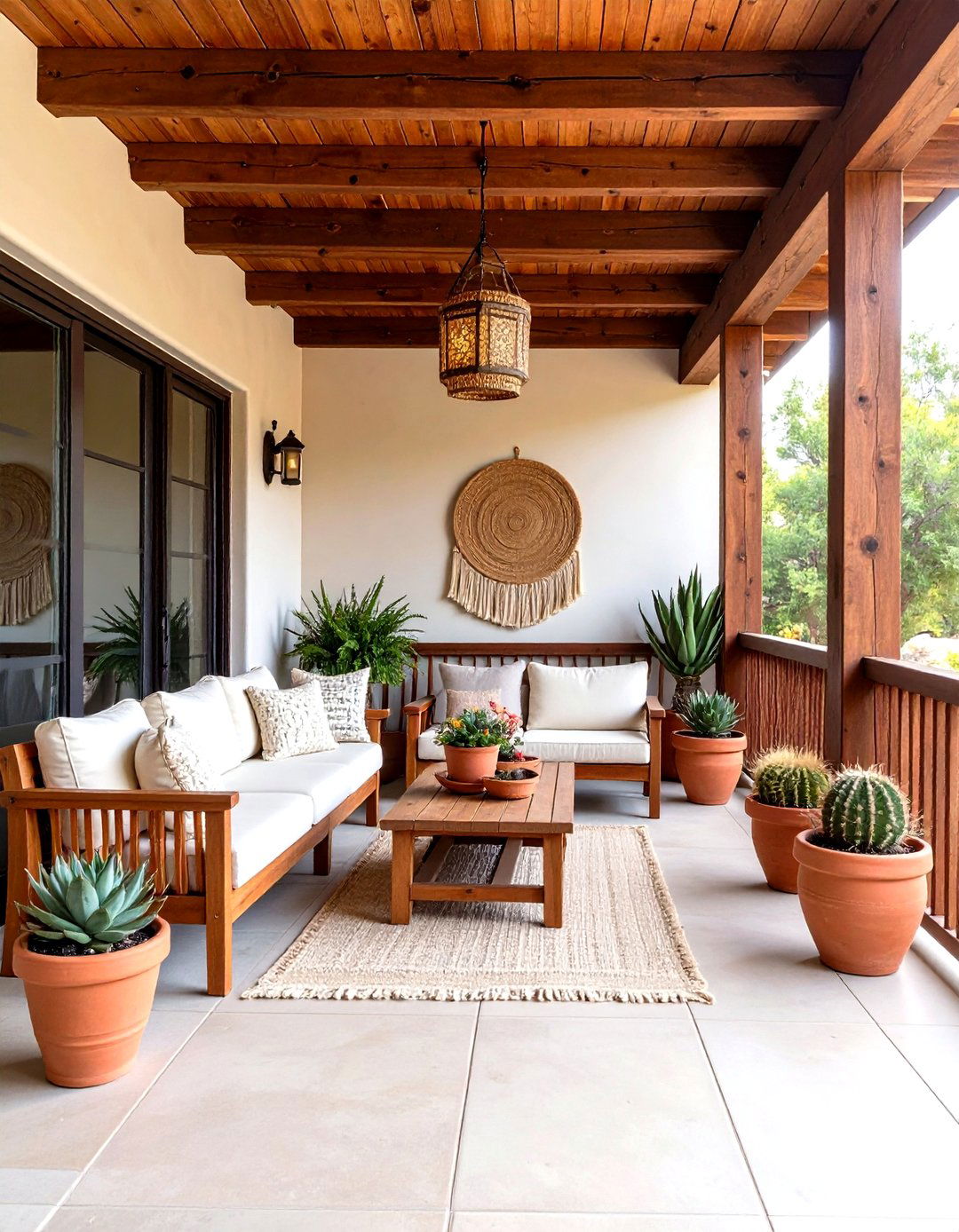 Desert Modern Porch Vibe - 30 enclosed porch ideas on a budget