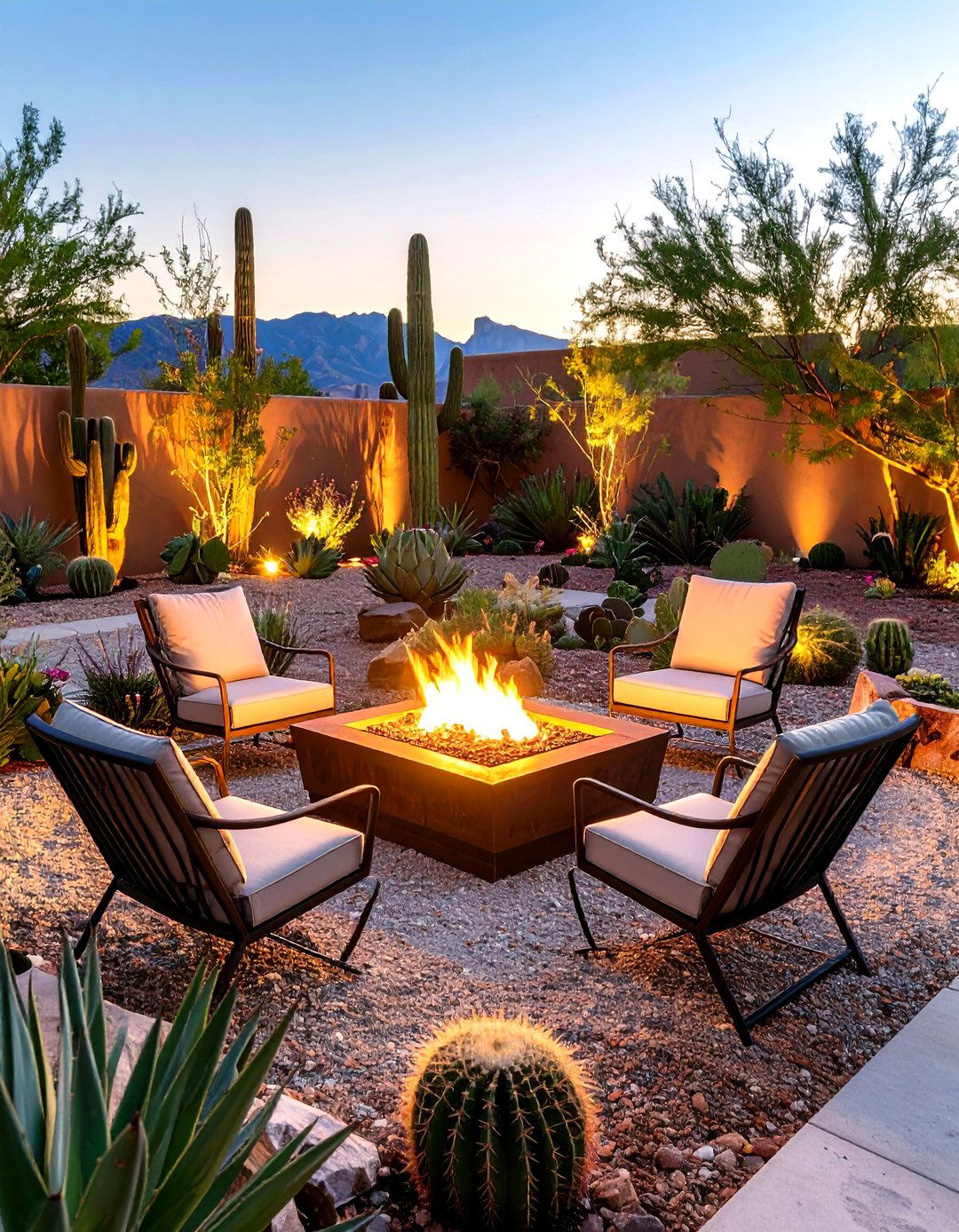 Desert Modernism Fire Pit - 30 fire pit backyard ideas