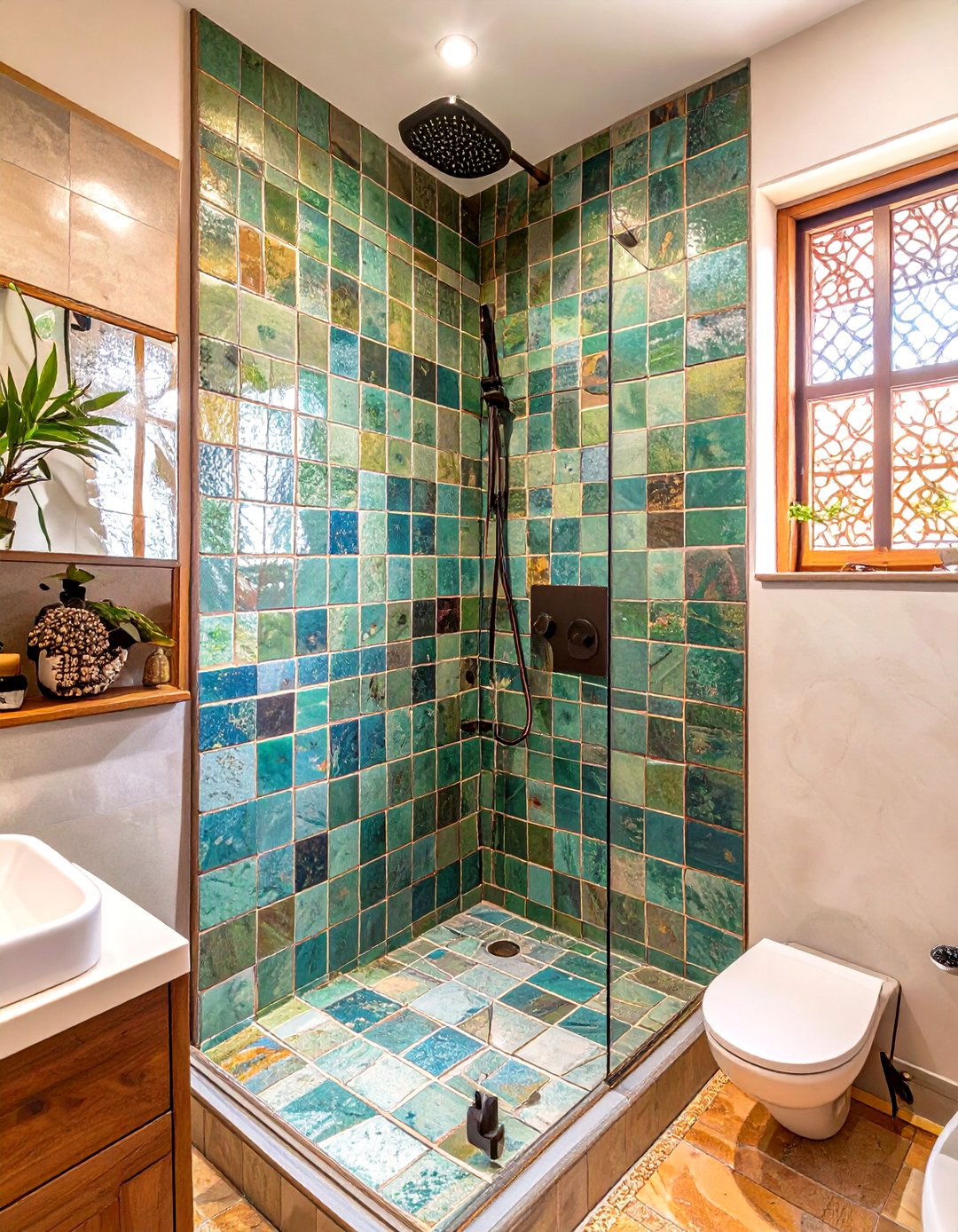 Design with Zellige Tiles - 30 shower renovation ideas
