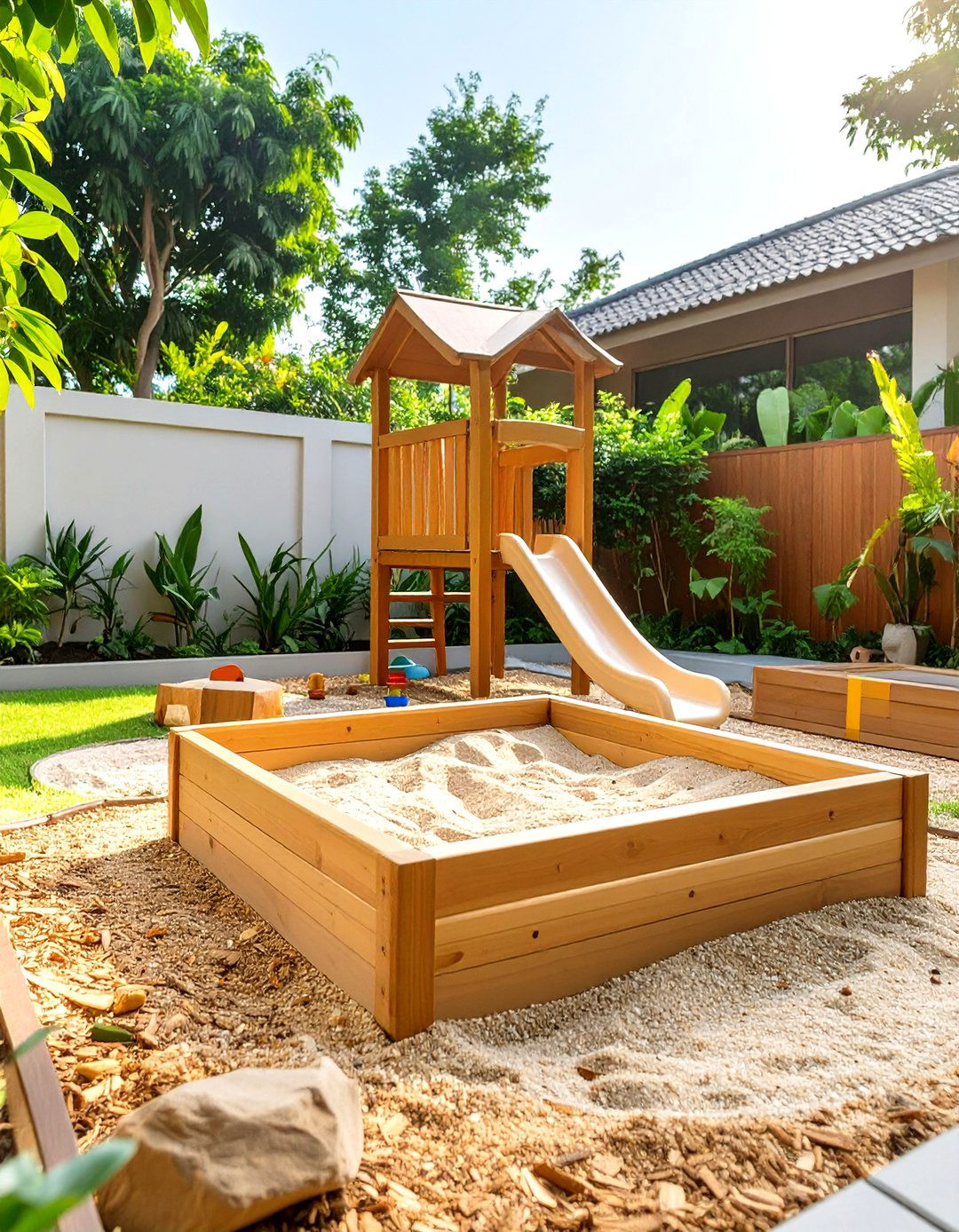 Designate a Kids Play Zone - 30 simple backyard landscaping ideas