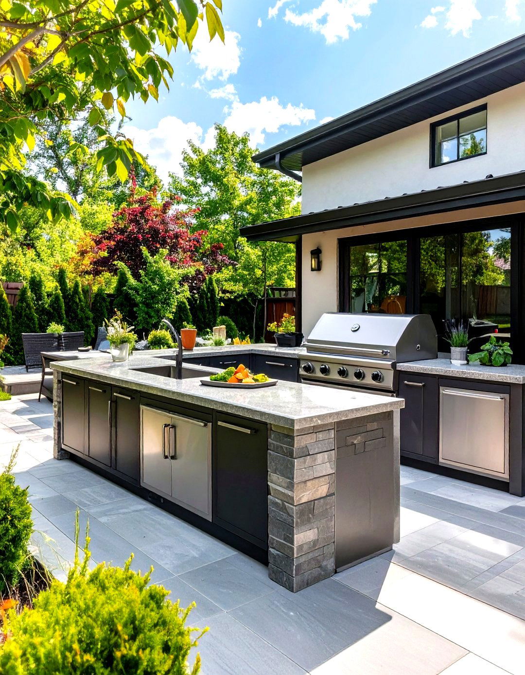 Designing a Dedicated Outdoor Kitchen - 30 patio landscaping ideas