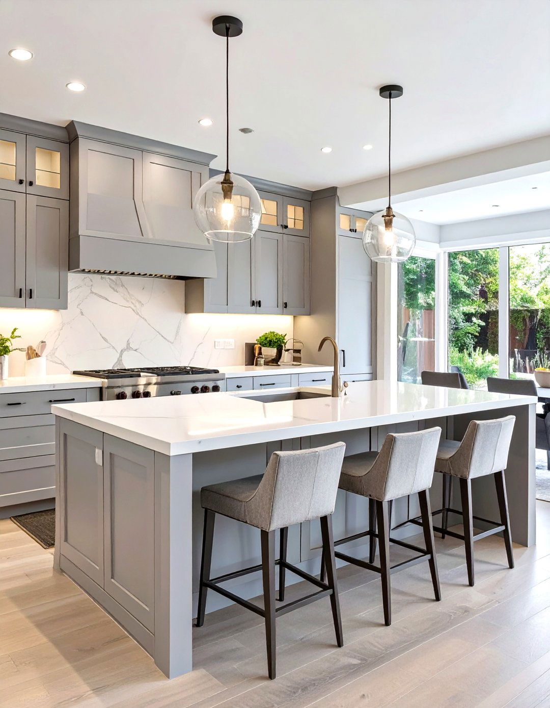 Designing a Kitchen Island as a Social Hub - 30 transitional interior design style ideas