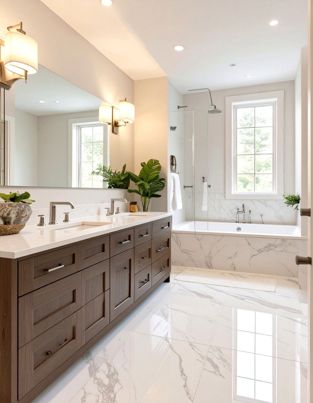 Designing a Spa Like Transitional Bathroom - 30 transitional interior design style ideas