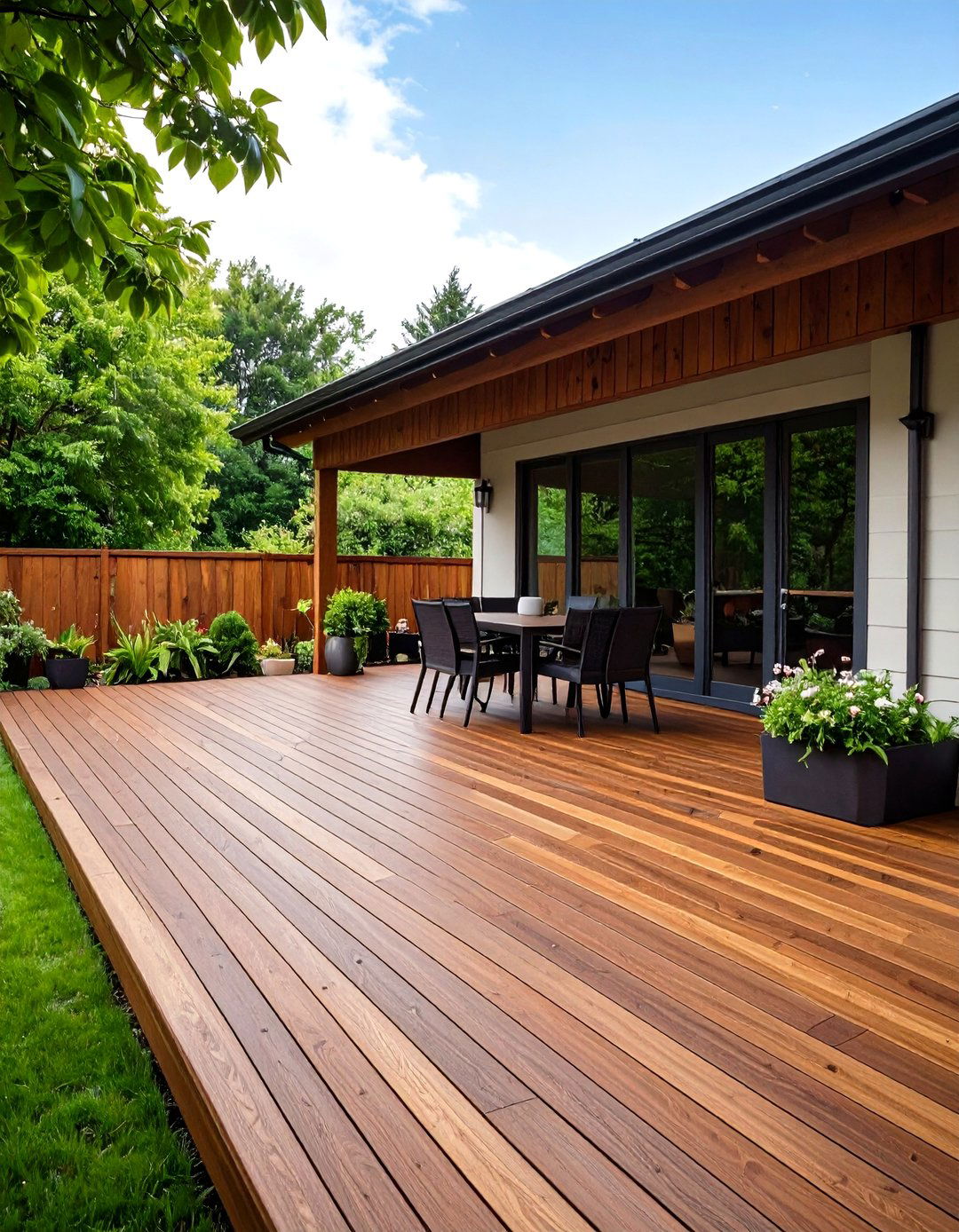 Diagonal Decking Pattern - 30 patio deck ideas