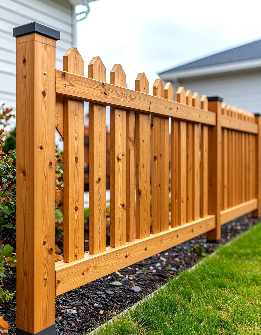 Diagonal Slat Porch Fence - 30 porch fence ideas