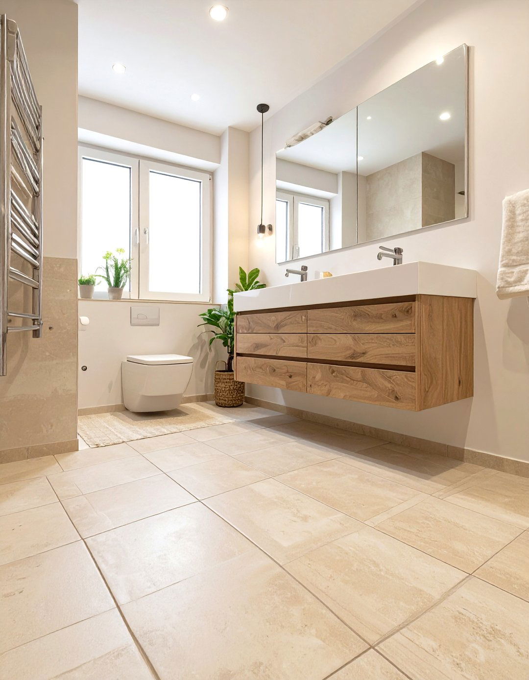 Diagonal Tile Layout for Small Bathrooms - 30 small bathroom bathroom flooring ideas